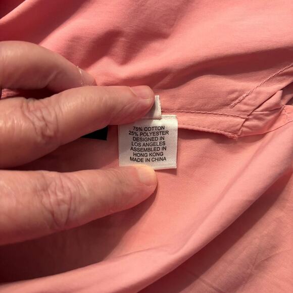 P Taylor Tunic Shirt,Long Sleeve,Peach, Women's Size S, Snap Buttons - Picture 5 of 10
